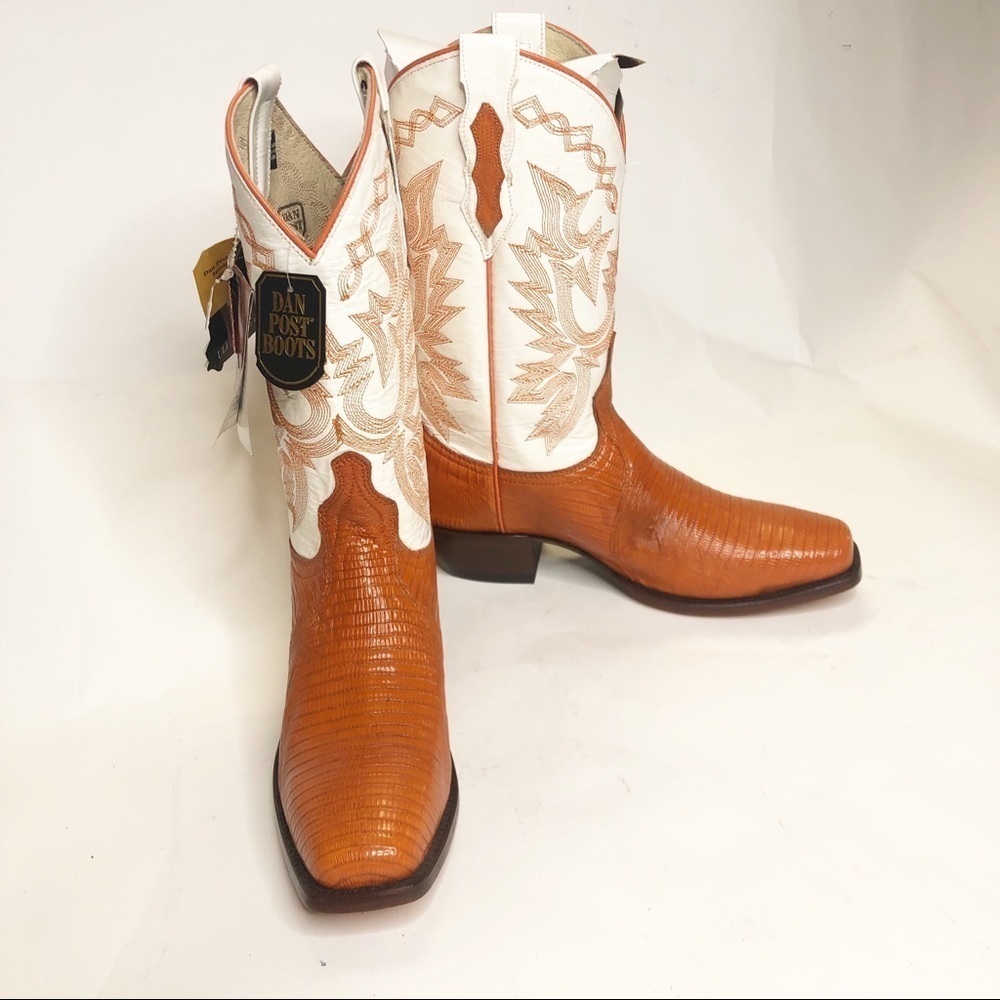 Dan Post | Square-Toe Teju Lizard Western Boots - Picture 3 of 6
